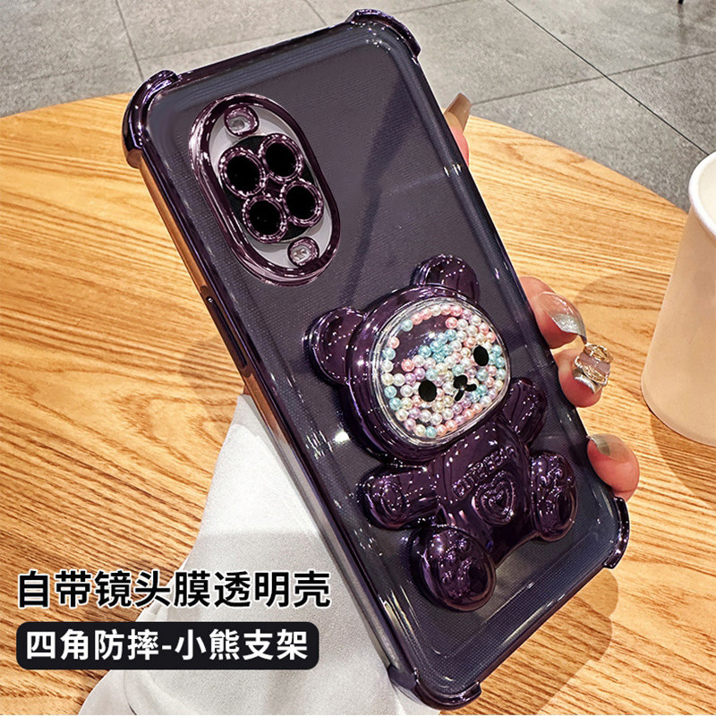 适用华为nova16Z手机壳一体镜头膜nove16Z保护硅胶套PKN一AL00全包四角气囊防摔透明软壳n16Z女新款note高级