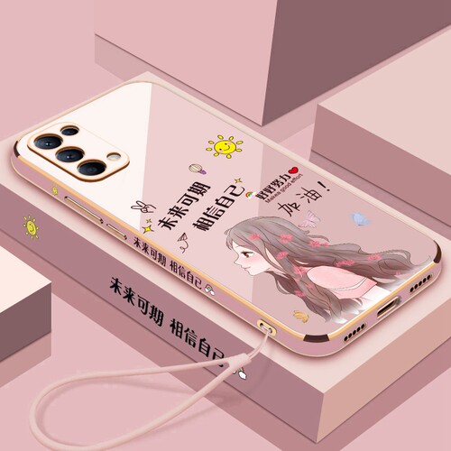 opporeno5硅胶网红手机壳防摔女