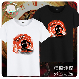 约会大作战 时崎狂三 刻刻帝 动漫二次元周边 纯棉T恤长袖/短袖