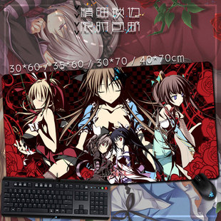 幸福噩梦hapymaher 动漫游戏周边超大加厚鼠标垫桌垫键盘垫可定制
