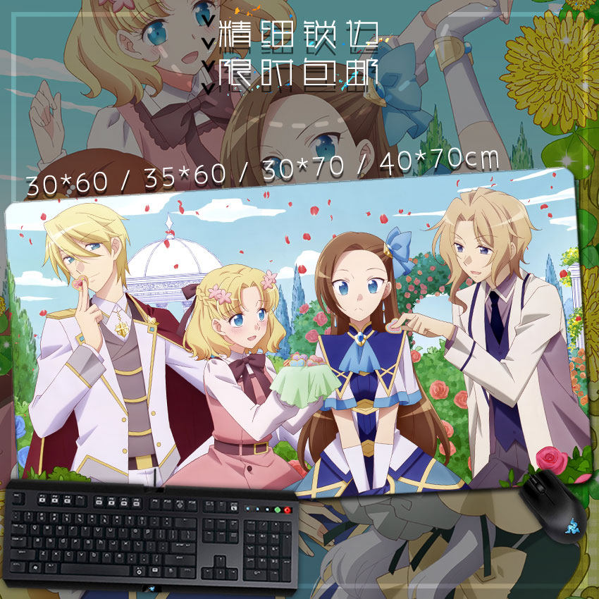 转生成为乙女游戏大小姐 恶役转生 卡塔莉娜 动漫周边鼠标垫桌垫