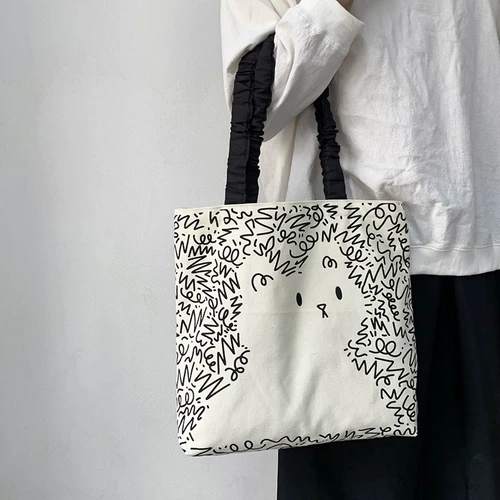 Оригинальный небольшой дизайнерский шоппер с молнией подходит для мужчин и женщин, льняная сумка