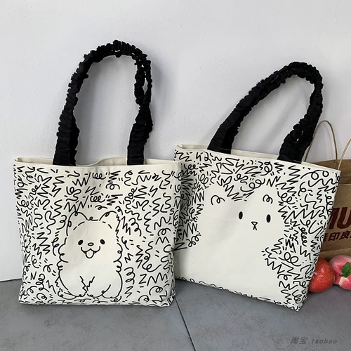 Оригинальный небольшой дизайнерский шоппер с молнией подходит для мужчин и женщин, льняная сумка