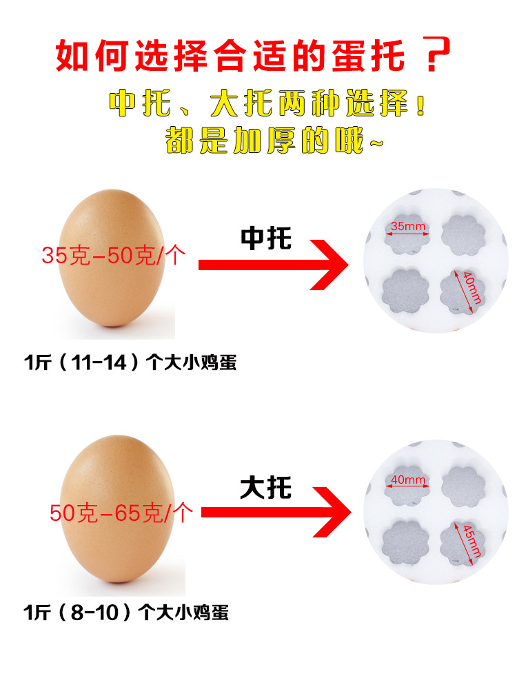 50邮寄礼盒枚泡沫快递土鸡蛋包装盒托打包珍珠棉箱子防摔专用防震