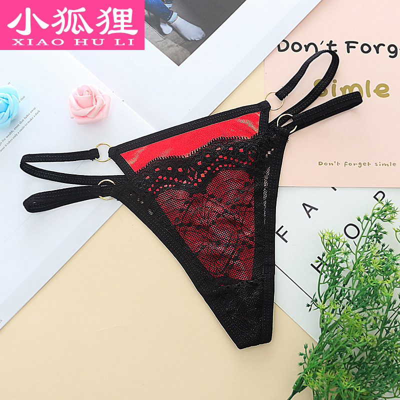 情调假两件蕾丝性感勾人丁字裤女