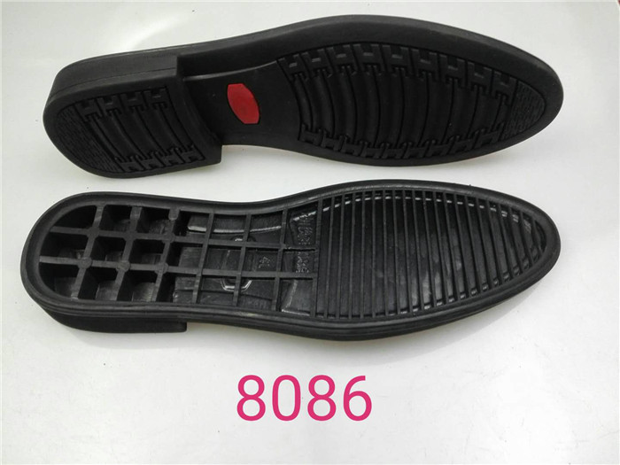 8086男士橡胶小圆头皮鞋鞋底