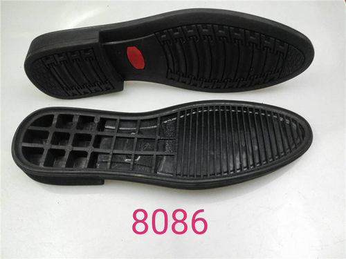 8086男士橡胶小圆头皮鞋鞋底