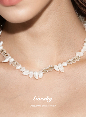 GORSKY度假风不规则形珍珠项链