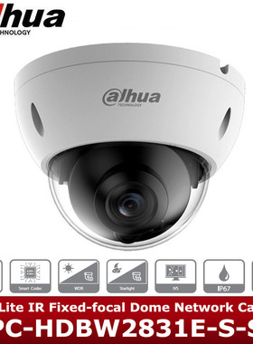 Dahua海外版8MP Dome Network CameraIPC-HDBW2841E-S摄像机