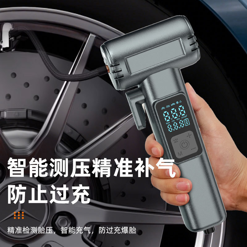 车载无线充气泵汽车用便携式打气泵电动轿车轮胎高压打气筒充气宝