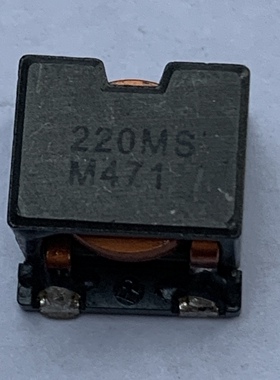 CDE147NP-220MS 22UH 14X14X11MM大功率扁铜线电感 220MS 拆机件