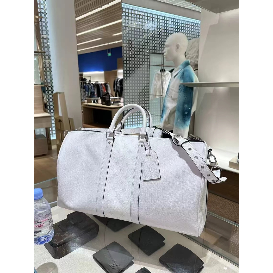 LouisVuiitton中古免税购 男包Keepall50旅行袋手提单肩包M30885