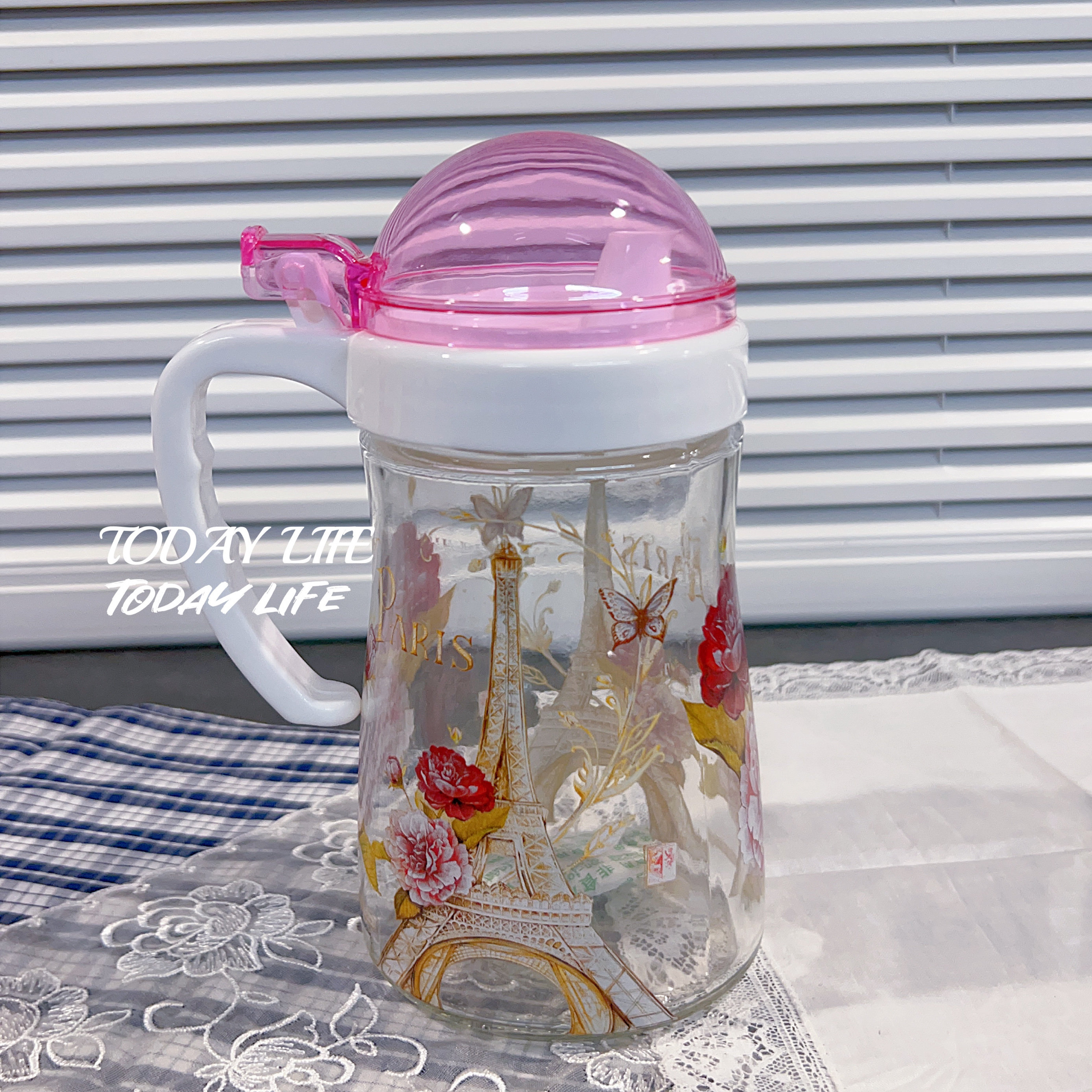 ins风时尚高颜值家居日用品！厨房容器复古巴黎浪漫玻璃油壶油瓶