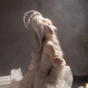 阴阳师不知火蝶羽光迹洛丽塔lolita圣母光环发箍羽毛头冠天使花冠