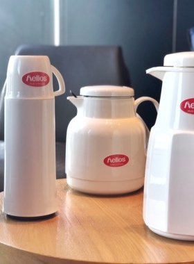 德国Helios basic复古ins保温壶1L玻璃内胆经典居家魔法瓶保温杯
