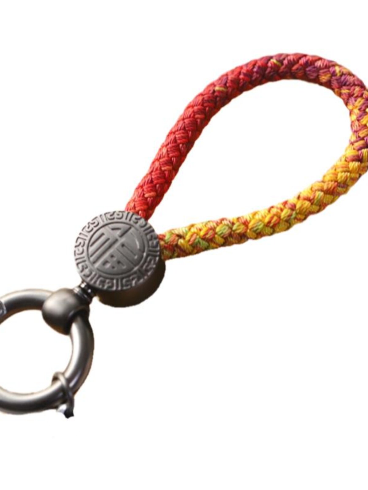 SEIKO FUZI KEYCHAIN ACCESSORIES WIDE-MOUTH BUCKLE PLATE BRAIDED DRAGON SCALES OBLIQUE ROLL BAG HANGING BRAIDED ROPE CLASP HAND-DIY WEAVING