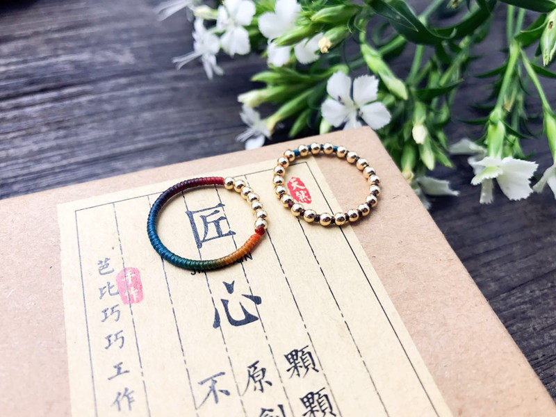 X12 BI QIAN FANG MICRO CORE WAX THREAD M40 SOUTH AMERICAN ROUND WAX 0.45 DIAGONAL KNOT HAND ROPE RING HAND-WOVEN WAX ROPE