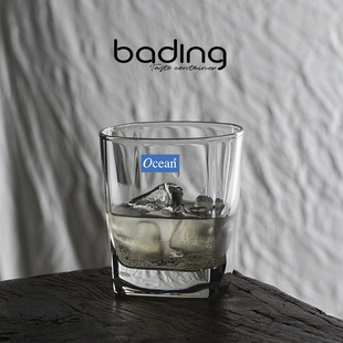 欧欣ocean玻璃杯四角透明玻璃杯/冷热通用茶水饮料杯/酒店KTV家用