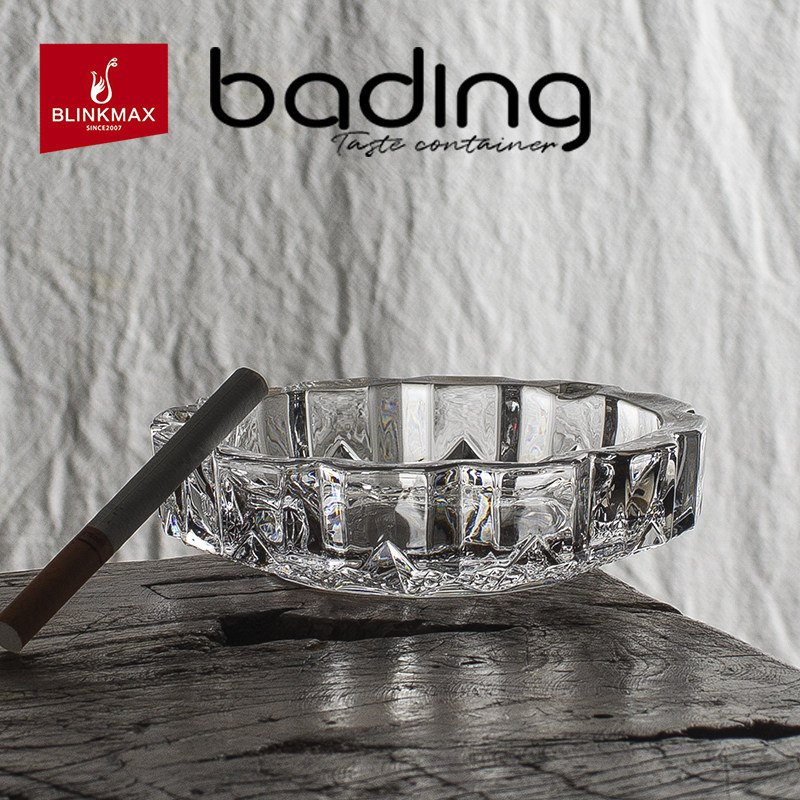 丽尊个性透明大方水晶玻璃烟灰缸办公室客厅家用茶几KTV雪茄烟缸,节庆用品/礼品,时尚烟灰缸,淘宝优惠券,粉丝福利购,淘宝优惠卷