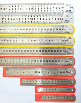 曙光10cm不锈钢直尺10cm