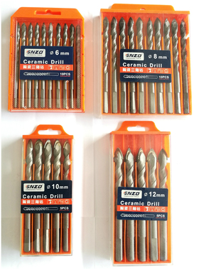 SNZO 超硬合金三角螺旋钻头│瓷砖水泥混凝土穿墙 手电手枪钻钻头