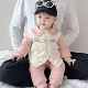 外出服分体洋气0一1岁婴儿衣服季 春秋款 薄夹棉套装 小月龄女宝宝装