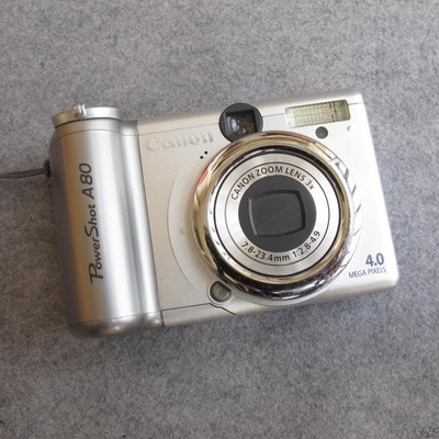 佳能A80CCD复古冷白皮翻屏自拍