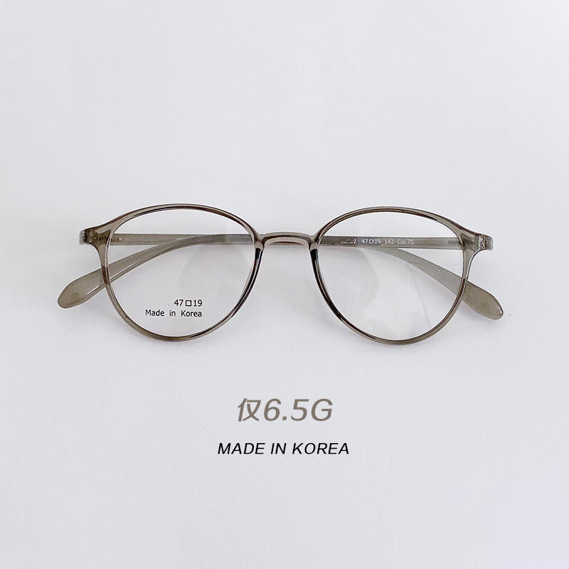 韩国超轻近视眼镜框女复古小框镜架圆框可配高度数防蓝光素颜全框