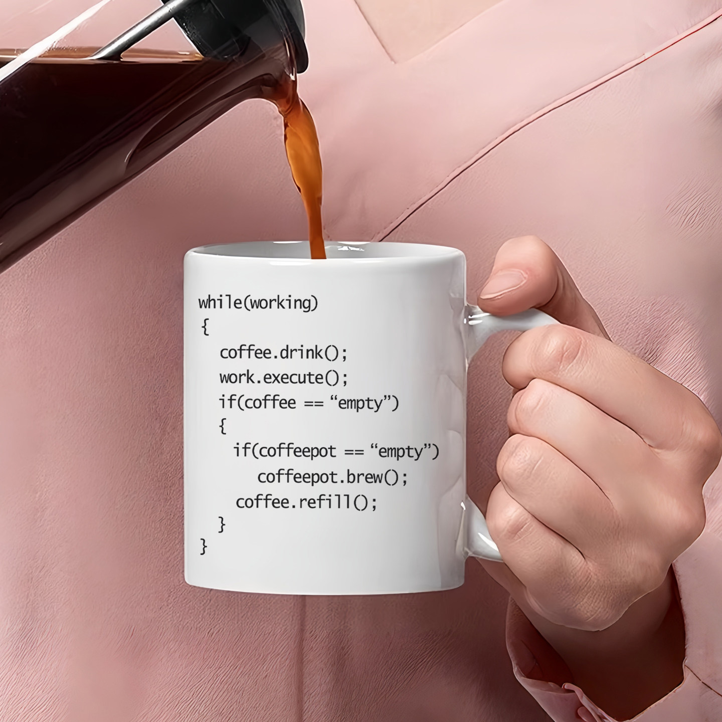 Coffee++ Program 程序员IT 陶瓷咖啡杯创意马克杯C+代码喝水杯子
