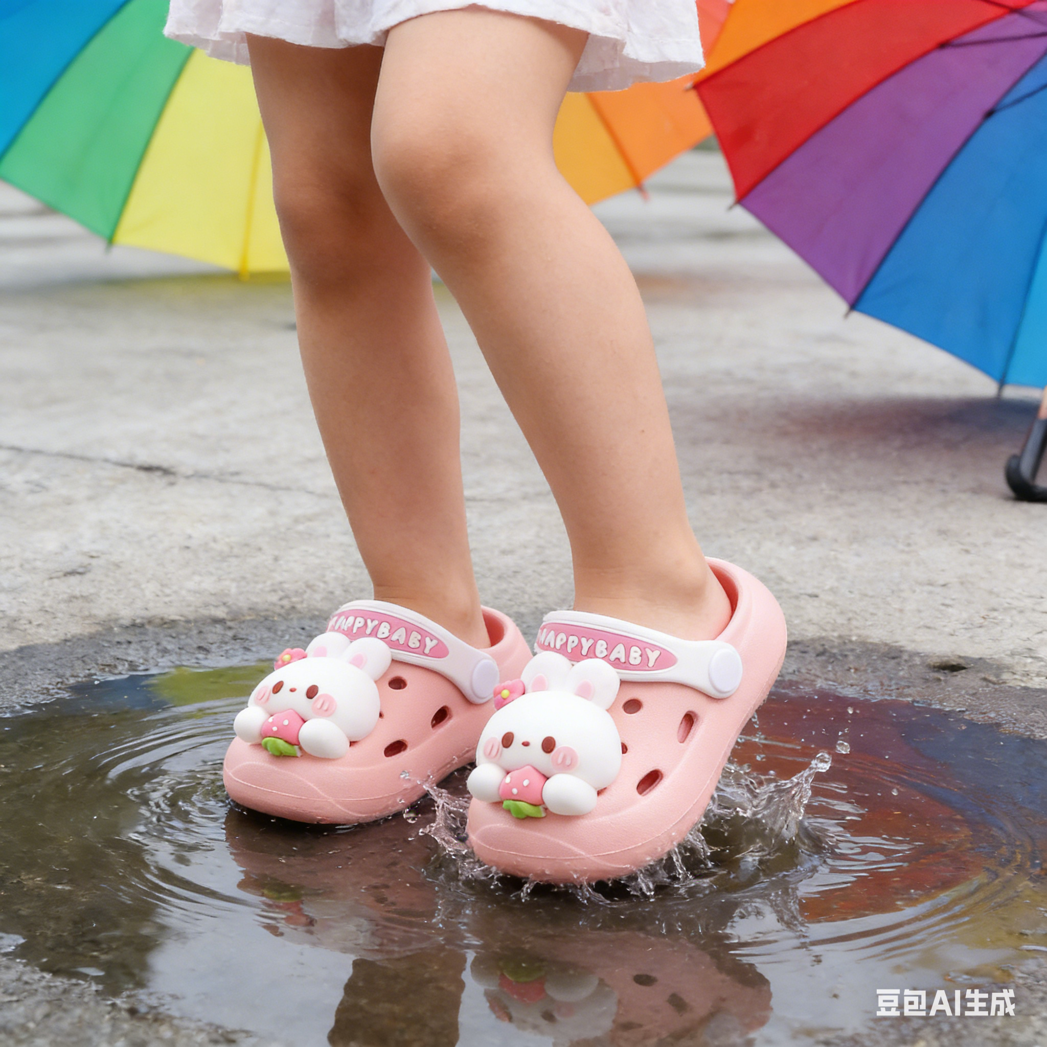 小兔子宝宝拖鞋儿童洞洞鞋男宝夏季外穿女宝防滑婴幼儿室内卡通,童鞋/婴儿鞋/亲子鞋,儿童洞洞鞋,淘宝优惠券,粉丝福利购,淘宝优惠卷