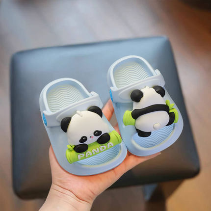 小熊猫宝宝拖鞋儿童男宝婴儿女宝一岁半夏1到3幼儿2凉拖室内防滑