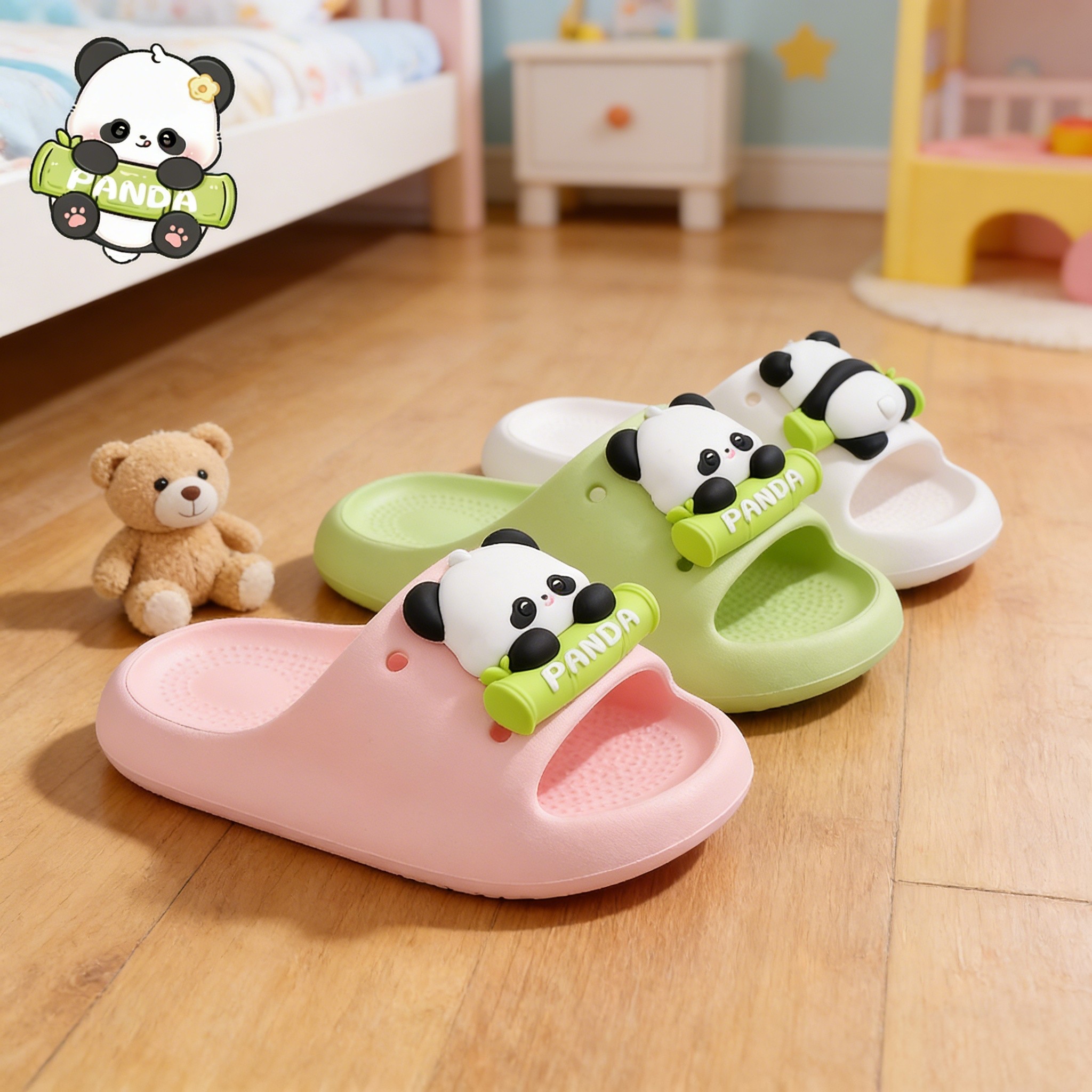 熊猫儿童拖鞋男女童女孩新款防滑凉拖鞋夏季室内洗澡亲子可爱卡通,童鞋/婴儿鞋/亲子鞋,儿童凉拖鞋,淘宝优惠券,粉丝福利购,淘宝优惠卷