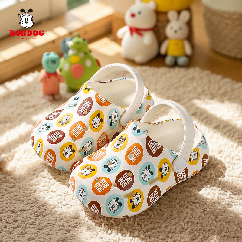 巴布豆宝宝洞洞鞋儿童拖鞋夏季防滑室内婴儿幼儿软底沙滩男宝女宝