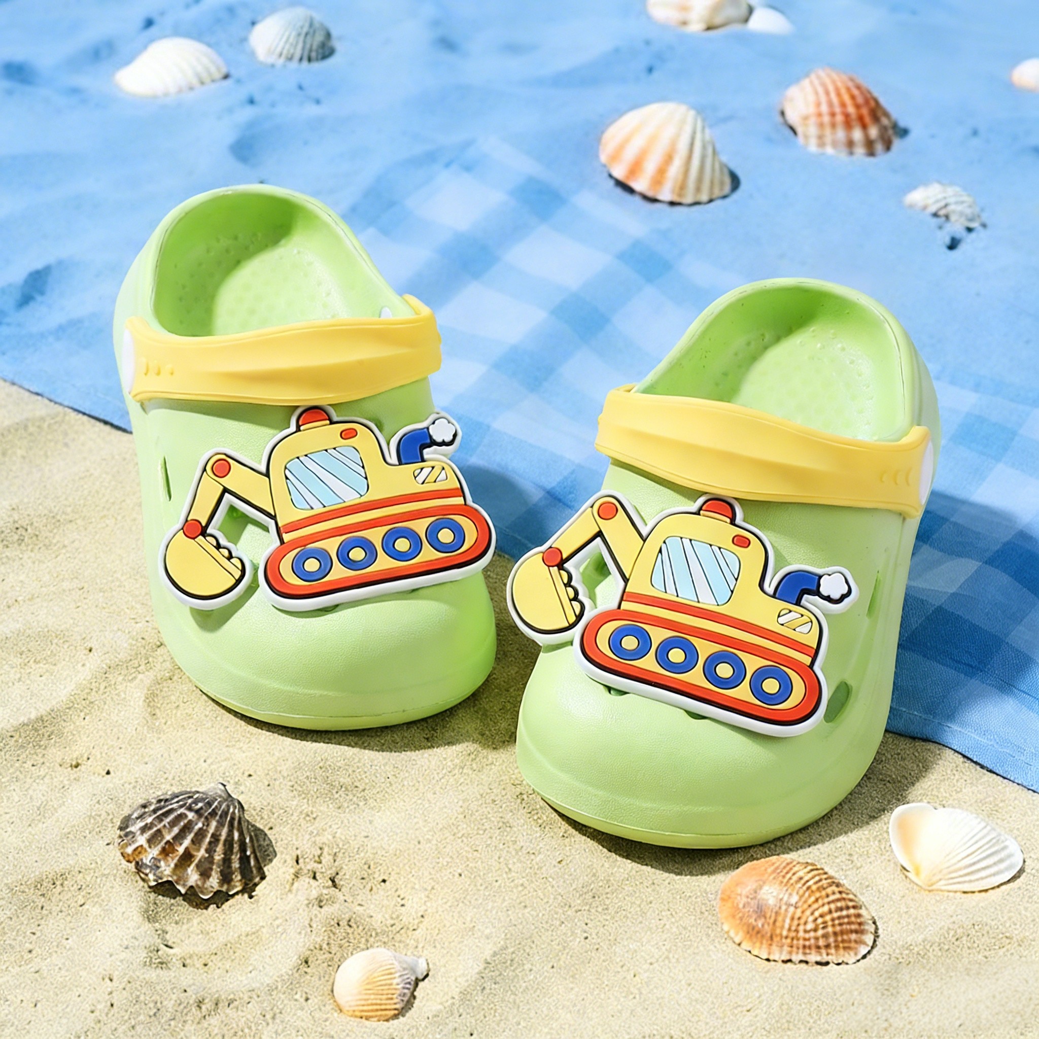 挖掘机儿童拖鞋男女童女孩防滑夏季室内洗澡可爱卡通家居沙滩凉拖,童鞋/婴儿鞋/亲子鞋,儿童凉拖鞋,淘宝优惠券,粉丝福利购,淘宝优惠卷