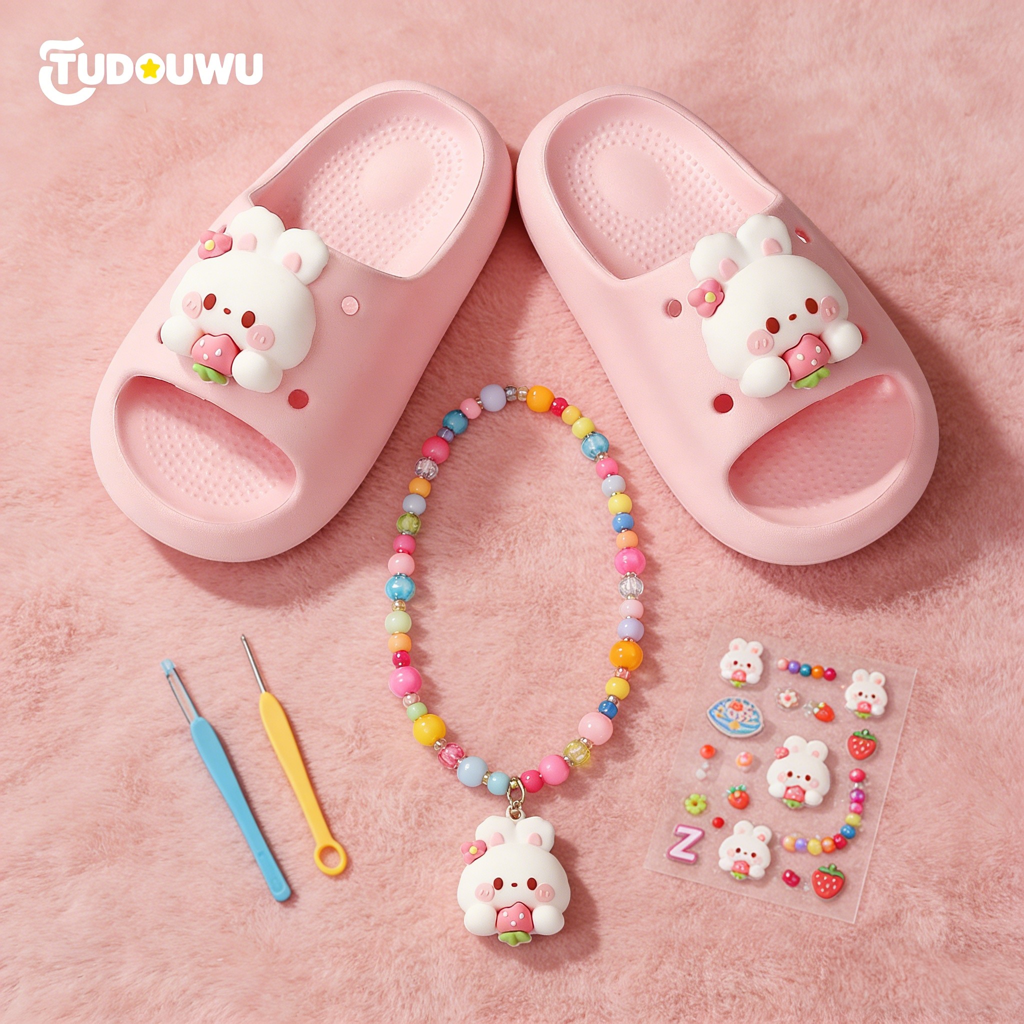 小兔子儿童拖鞋女孩男女童中大童夏季防滑宝宝凉拖鞋软底居家拖鞋,童鞋/婴儿鞋/亲子鞋,儿童凉拖鞋,淘宝优惠券,粉丝福利购,淘宝优惠卷