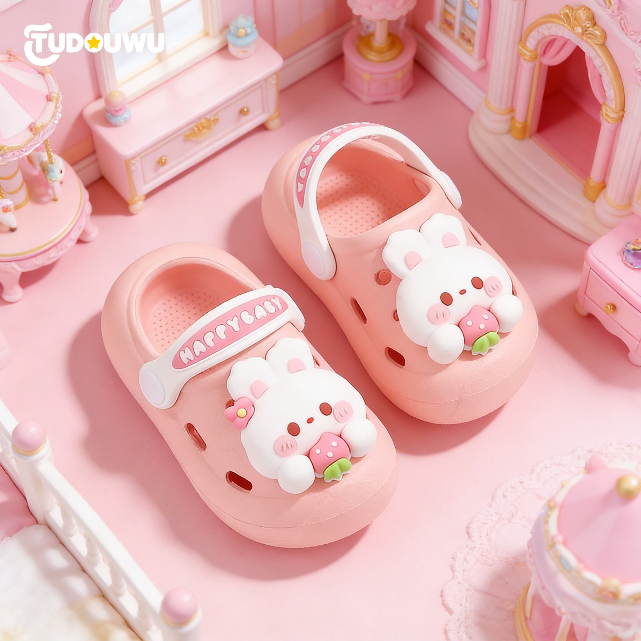 宝宝拖鞋兔子儿童洞洞鞋男宝夏季外穿婴儿女宝防滑幼儿婴幼儿室内,童鞋/婴儿鞋/亲子鞋,儿童洞洞鞋,淘宝优惠券,粉丝福利购,淘宝优惠卷