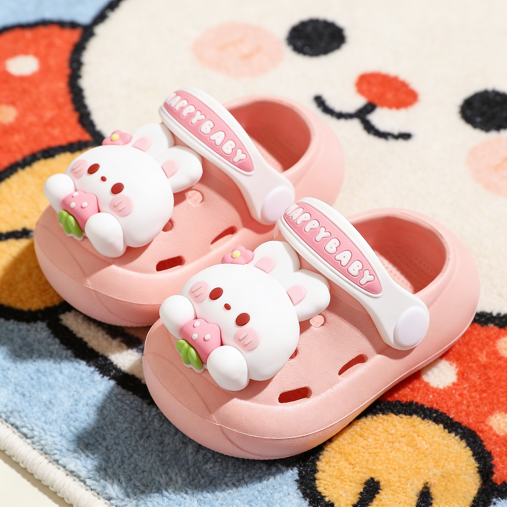 宝宝拖鞋兔子儿童洞洞鞋男宝夏季外穿婴儿女宝防滑幼儿一岁半室内,童鞋/婴儿鞋/亲子鞋,儿童洞洞鞋,淘宝优惠券,粉丝福利购,淘宝优惠卷