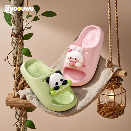小兔子儿童拖鞋女童女孩2025新款防滑凉拖夏大童室内洗澡专用亲子