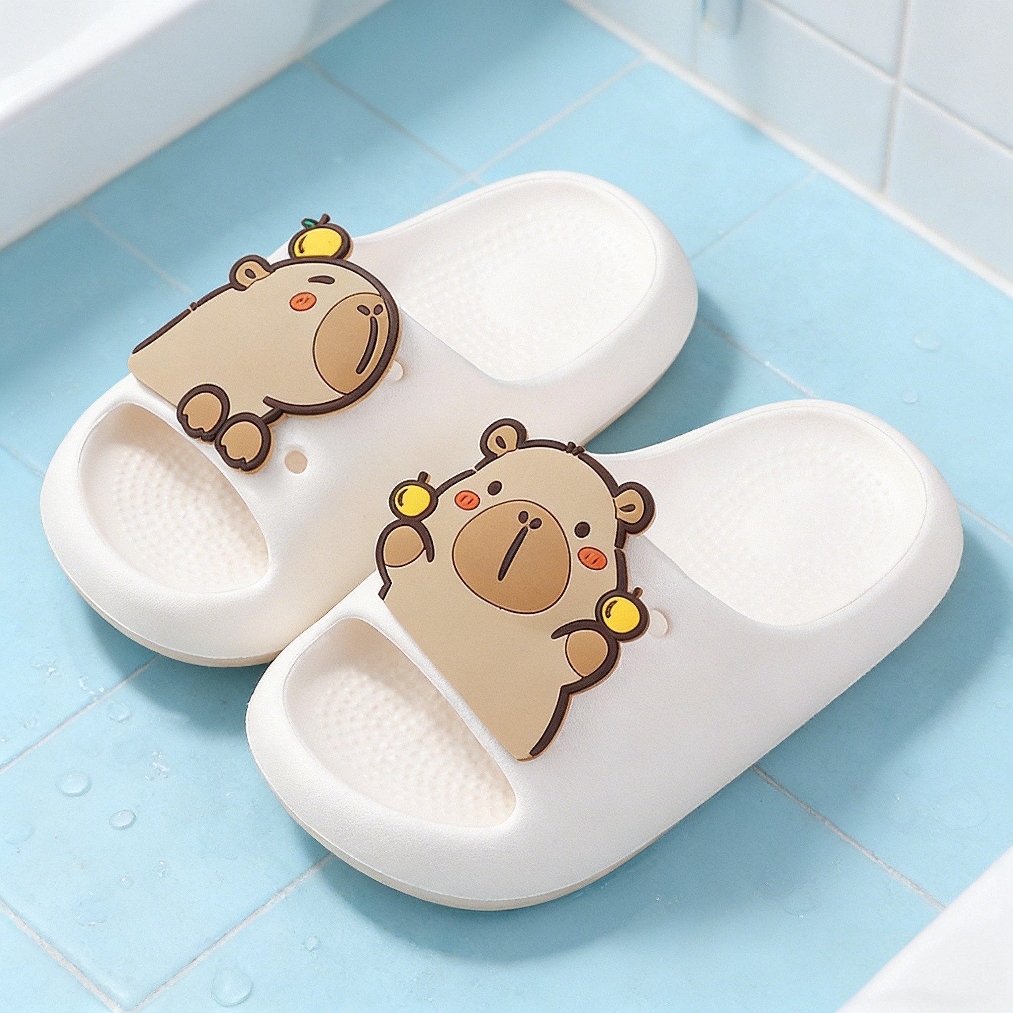卡皮巴拉儿童拖鞋女童男童女孩防滑卡通可爱夏季洗澡亲子居家凉拖,童鞋/婴儿鞋/亲子鞋,儿童凉拖鞋,淘宝优惠券,粉丝福利购,淘宝优惠卷