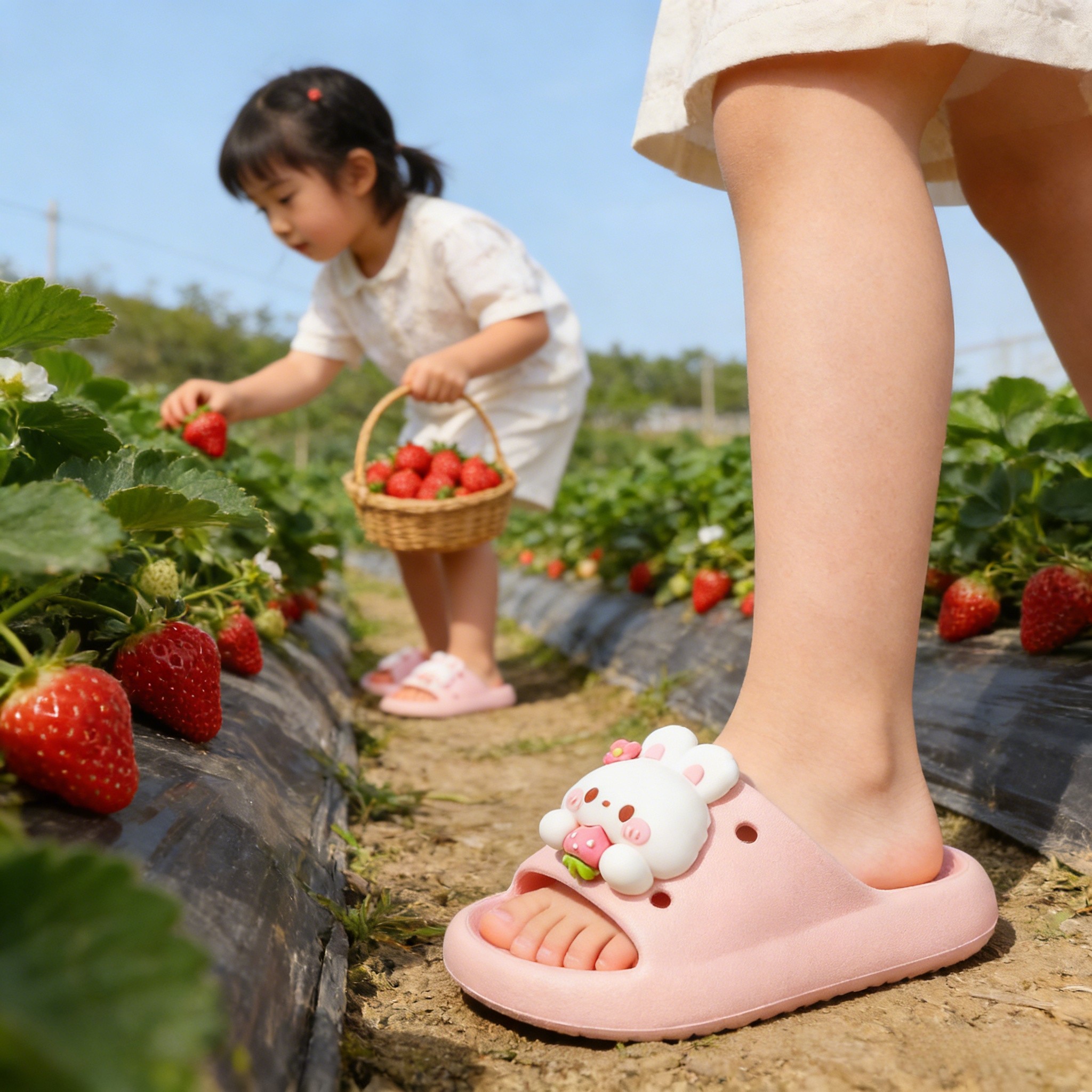 小兔子儿童拖鞋女孩男女童中大童夏季防滑宝宝凉拖鞋软底一字拖,童鞋/婴儿鞋/亲子鞋,儿童凉拖鞋,淘宝优惠券,粉丝福利购,淘宝优惠卷