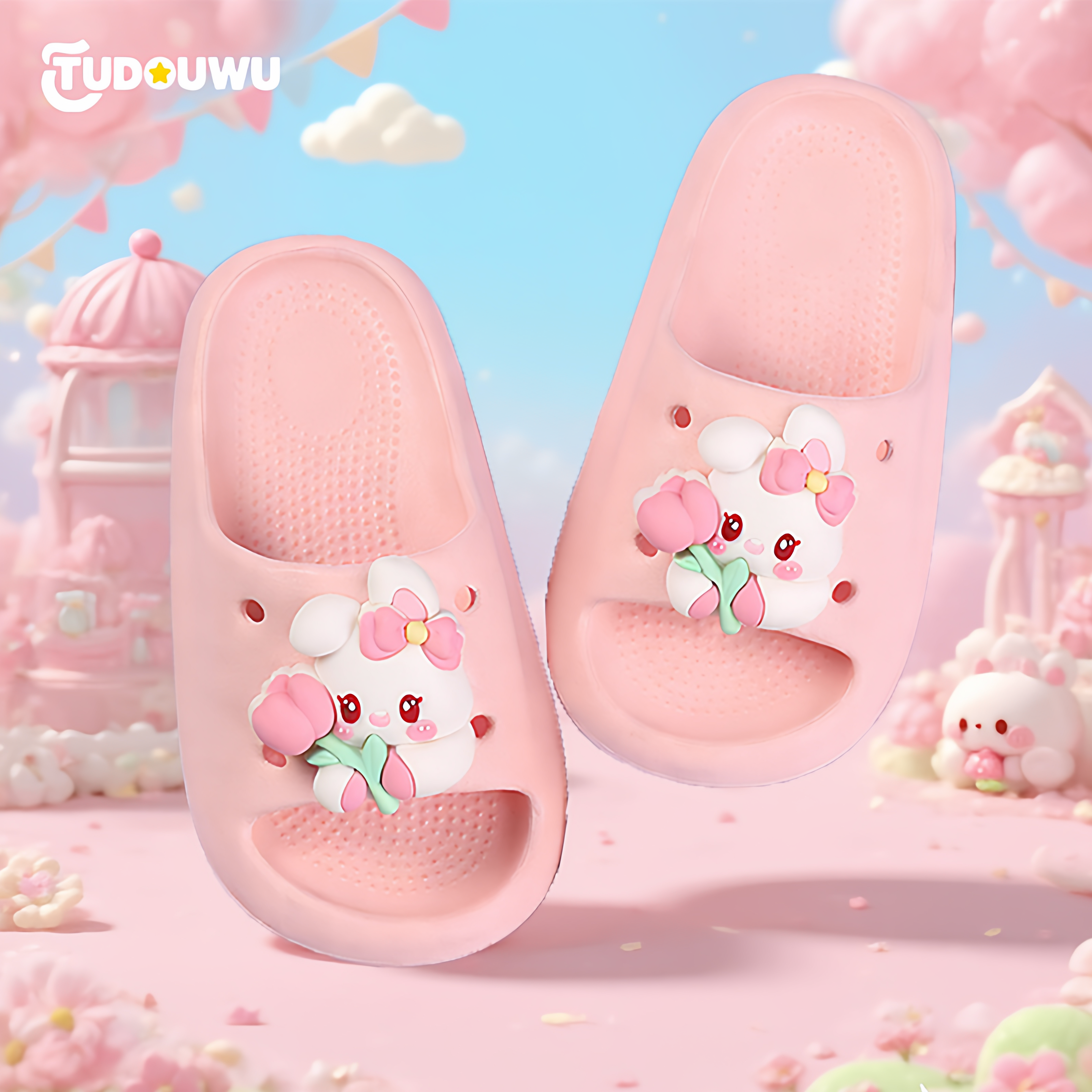 小兔子儿童拖鞋女童女孩新款防滑凉拖鞋夏季室内洗澡亲子EVA材质,童鞋/婴儿鞋/亲子鞋,儿童凉拖鞋,淘宝优惠券,粉丝福利购,淘宝优惠卷