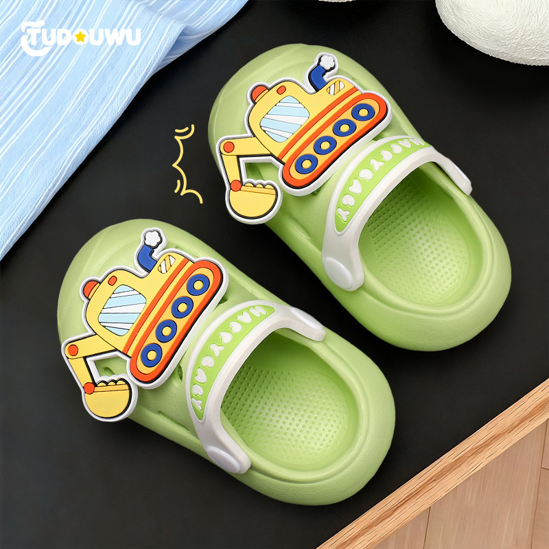 小汽车儿童拖鞋宝宝男宝室内女宝婴儿洞洞鞋一岁半防滑幼儿夏小童,童鞋/婴儿鞋/亲子鞋,儿童洞洞鞋,淘宝优惠券,粉丝福利购,淘宝优惠卷