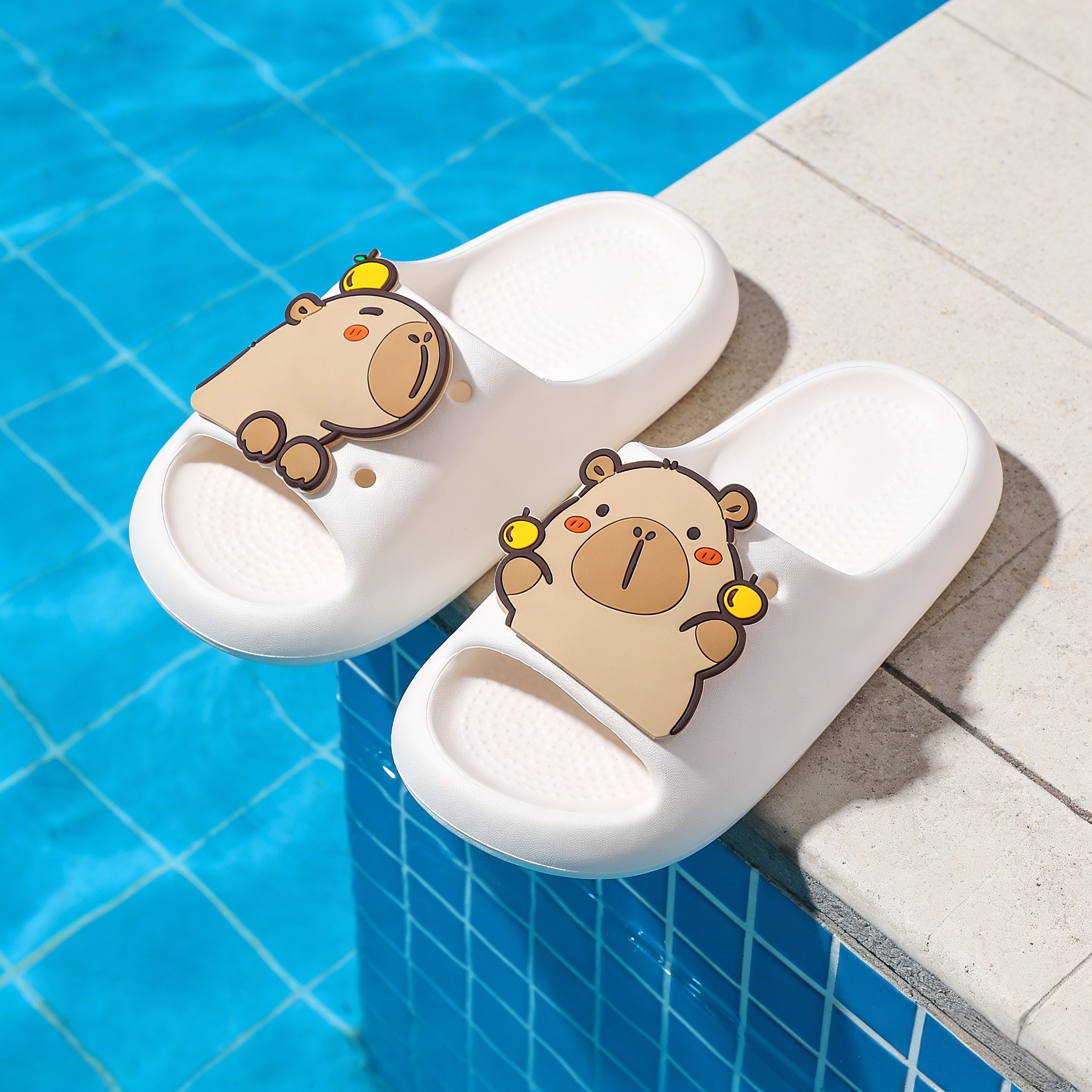 卡皮巴拉儿童拖鞋女童男童女孩防滑卡通可爱夏季洗澡亲子居家凉拖,童鞋/婴儿鞋/亲子鞋,儿童凉拖鞋,淘宝优惠券,粉丝福利购,淘宝优惠卷
