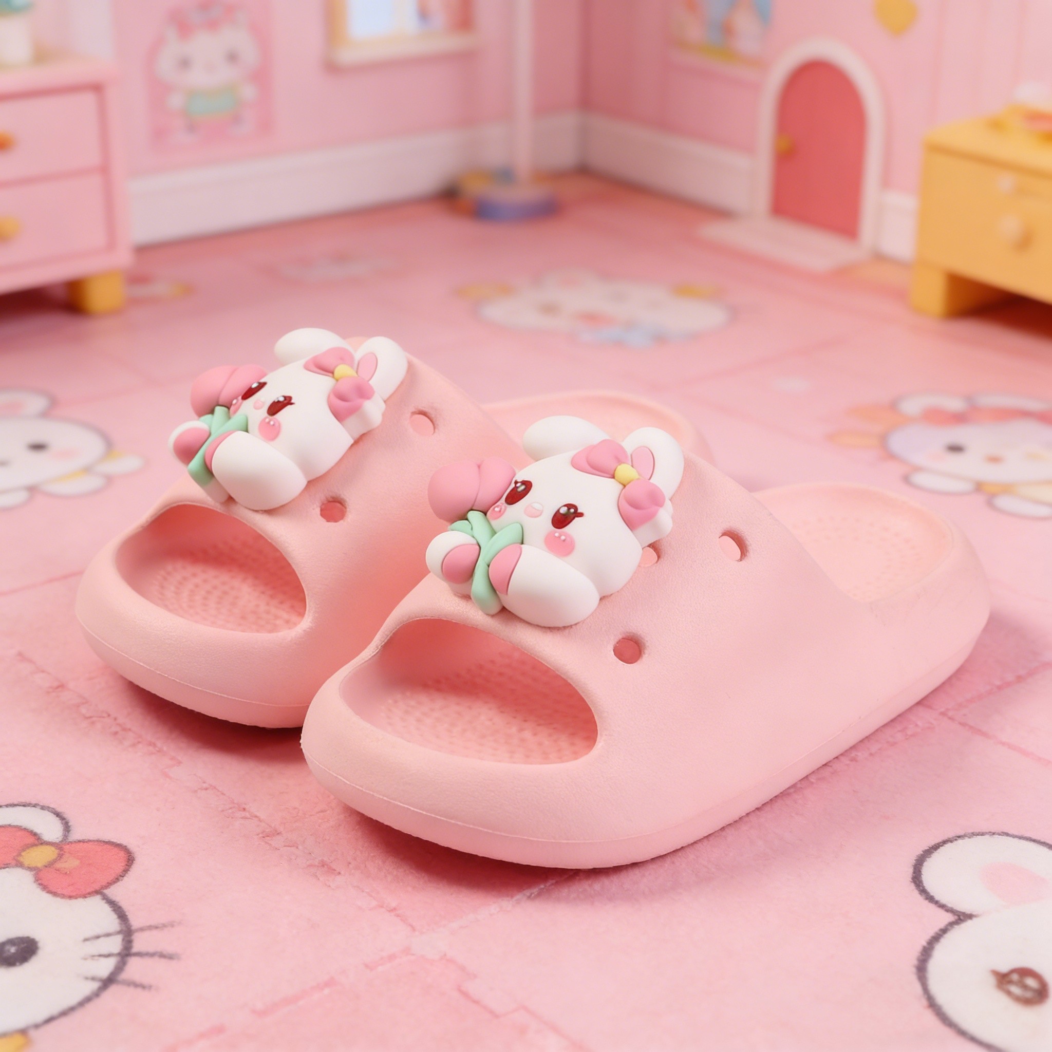 小兔子儿童拖鞋女童女孩新款防滑凉拖鞋夏季室内洗澡亲子EVA材质,童鞋/婴儿鞋/亲子鞋,儿童凉拖鞋,淘宝优惠券,粉丝福利购,淘宝优惠卷