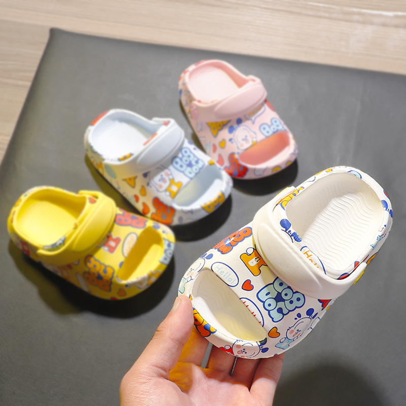 巴布豆儿童拖鞋夏季2一3岁半男童幼儿女宝宝防滑男宝婴儿小童室内