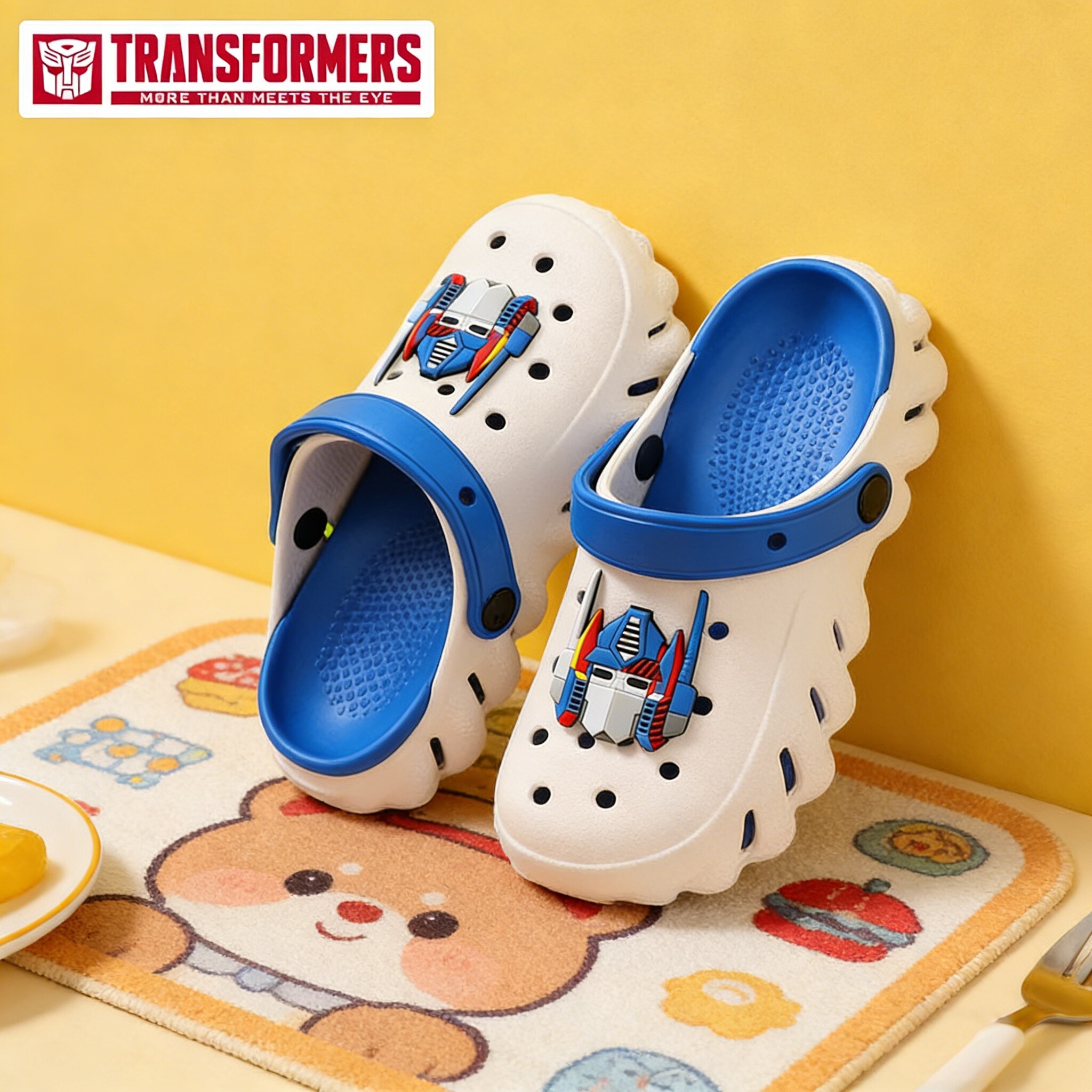 变形金刚儿童拖鞋男孩防滑凉拖夏季小孩大童室内居家洗澡卡通凉鞋