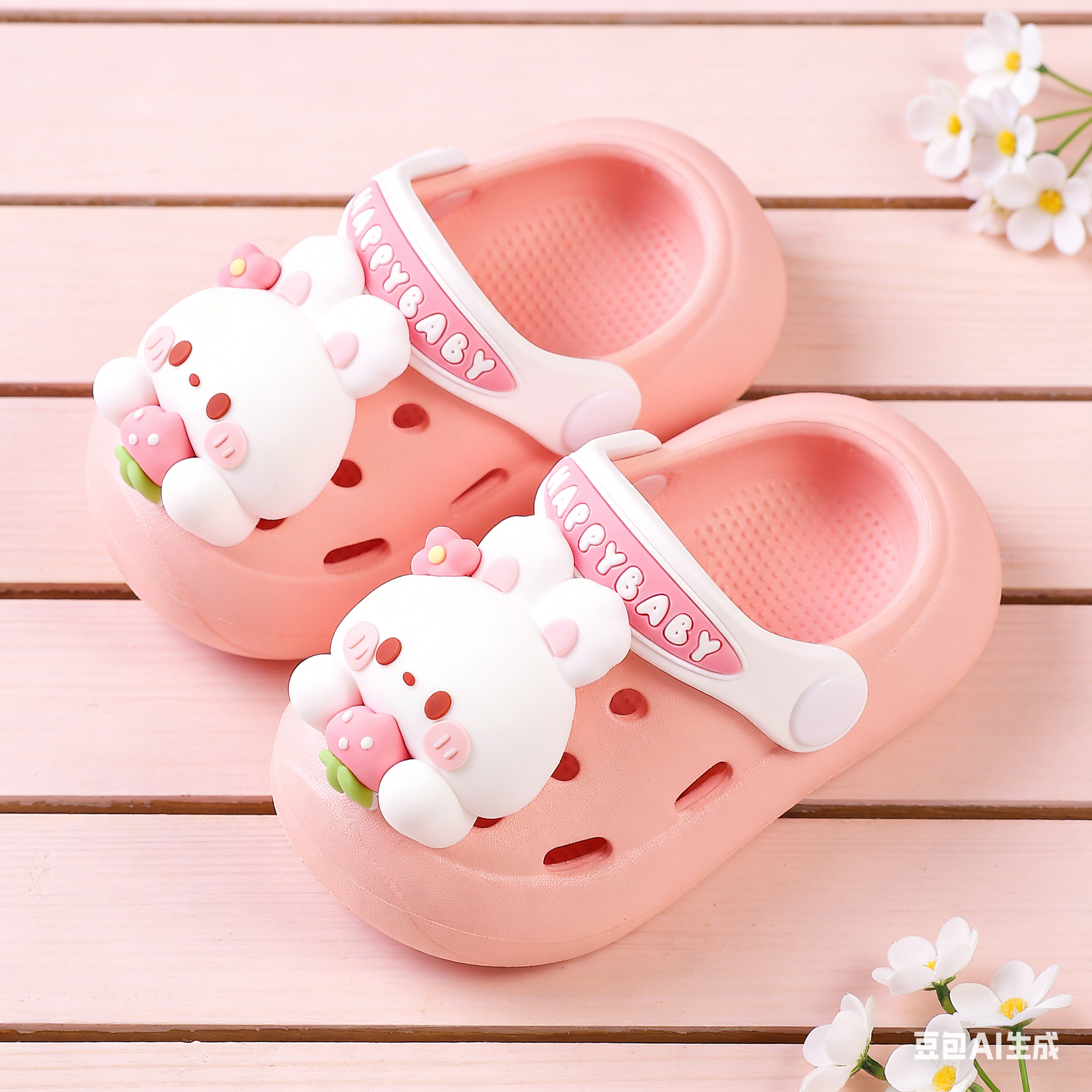 小兔子宝宝拖鞋儿童洞洞鞋男宝夏季外穿女宝防滑婴幼儿室内卡通,童鞋/婴儿鞋/亲子鞋,儿童洞洞鞋,淘宝优惠券,粉丝福利购,淘宝优惠卷