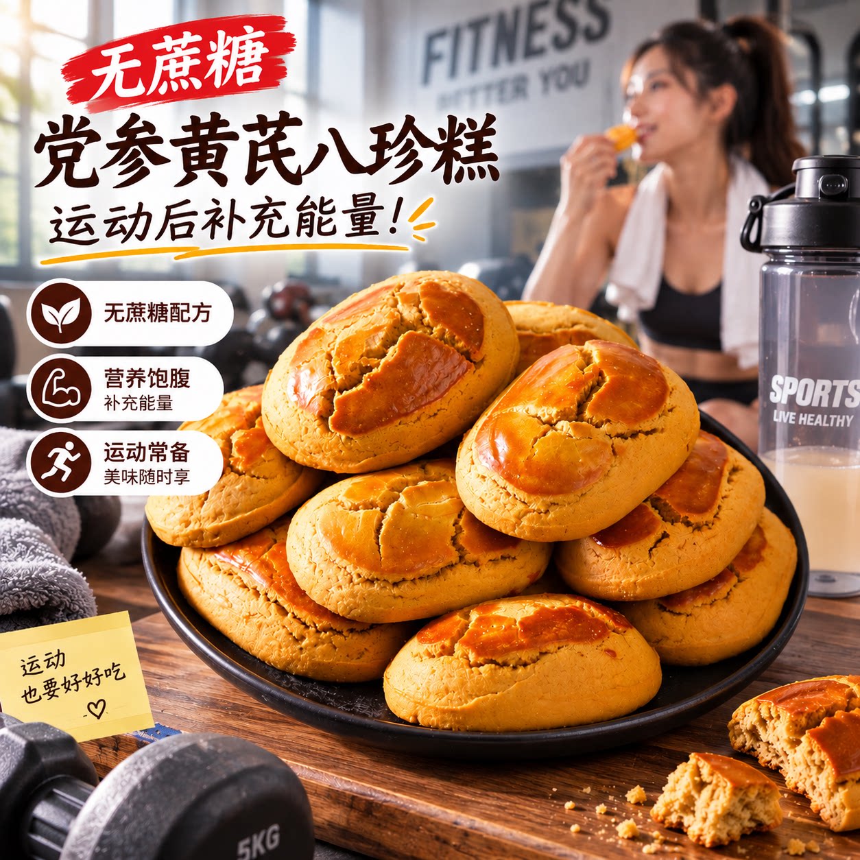 运动补能无蔗糖猴头菇黄芪党参图片