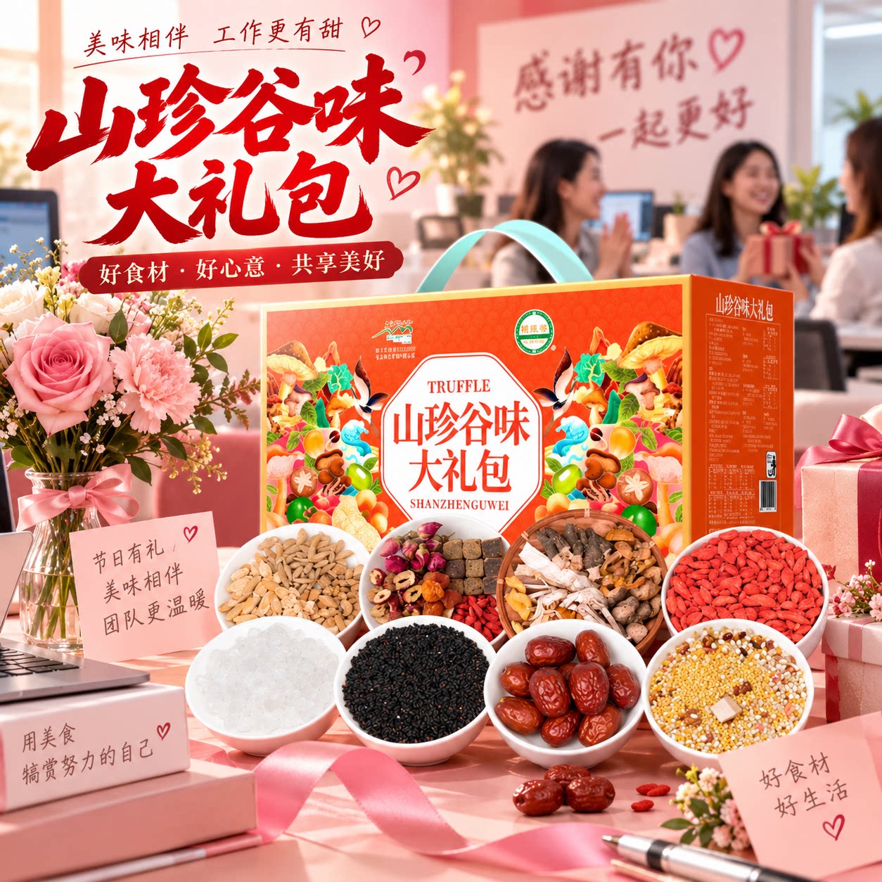 女神节礼盒过年节送礼杂粮大礼包