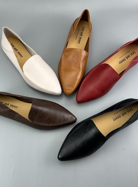 D家16年老店 热销牛皮尖头女单鞋 仙女风真皮女鞋 好搭显瘦 8562